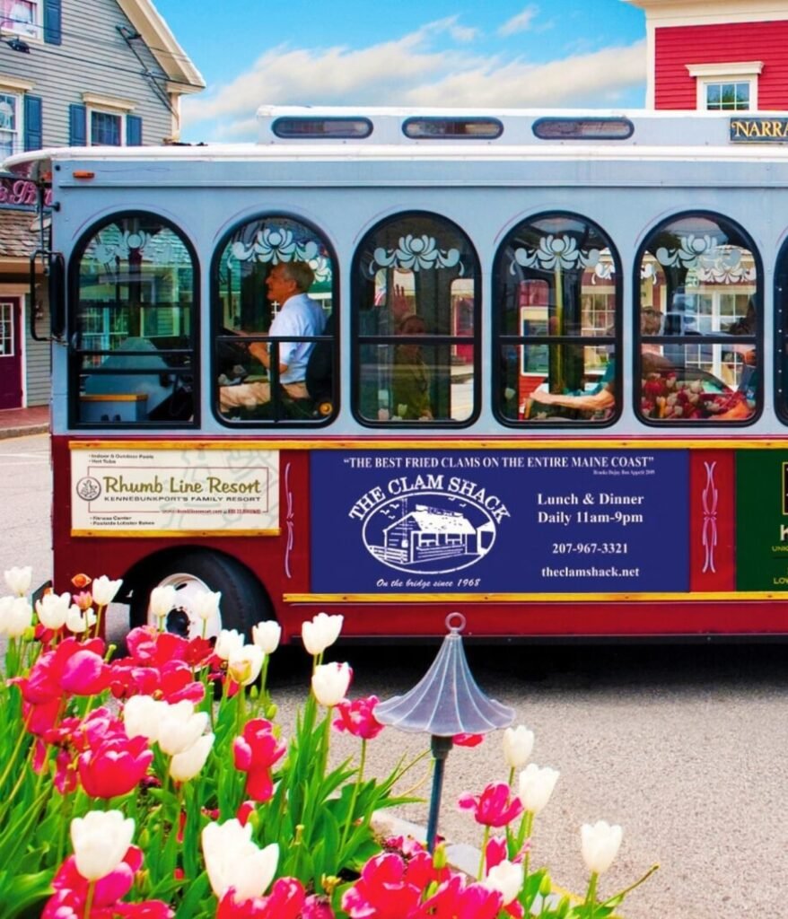 Intown Trolley Co. in Kennebunkport, ME Image from Instagram