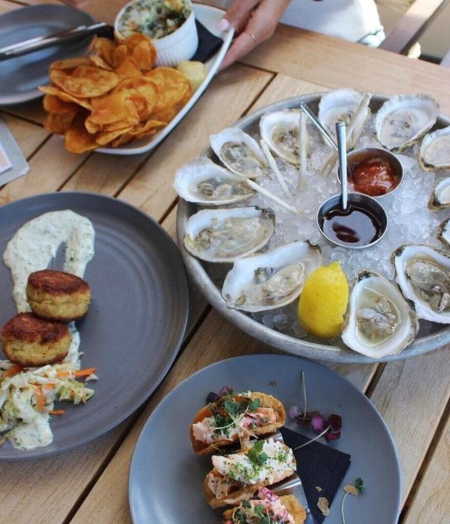 Mount Watering seafood at The Boathouse Restaurant in Kennebunkport, ME Image from Instagram